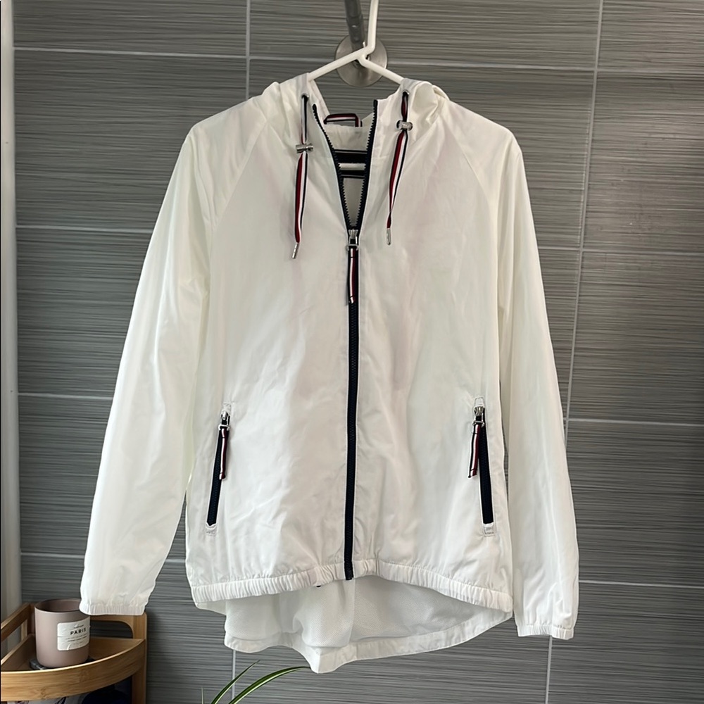 Tommy Hilfiger Rain Jacket with red white and blue accents